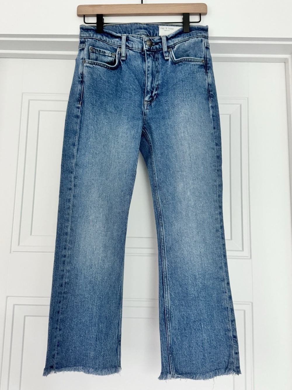 rag & bone Peyton Mid Rise Bootcut Medium Wash Denim, Size 25